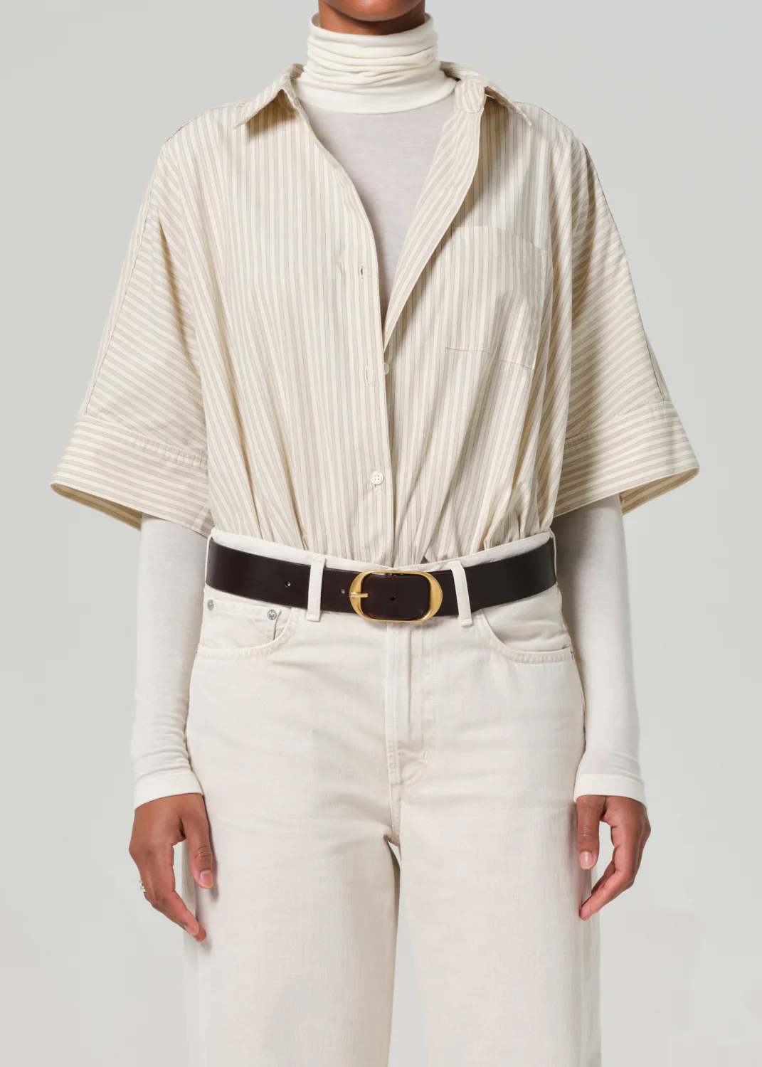 Claire Origami Shirt - Ciro Stripe - Image 2