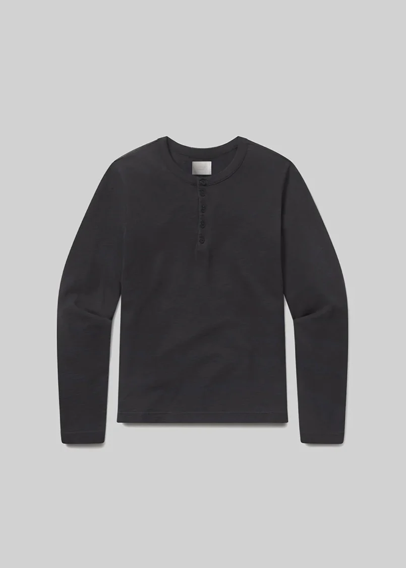 Classic Henley in Charred Cedar