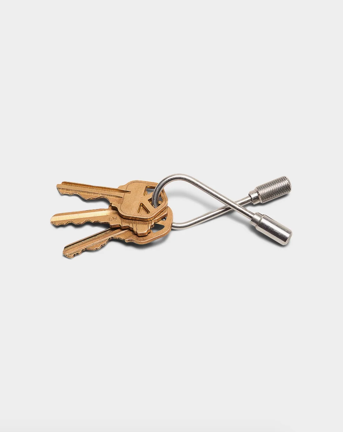 Closed Helix Keyring - Stainless Steel