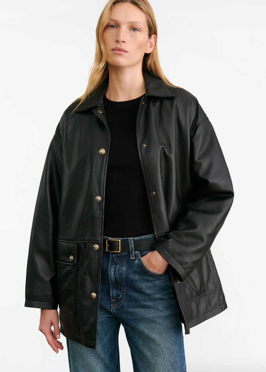 Cordel Leather Coat - Image 2