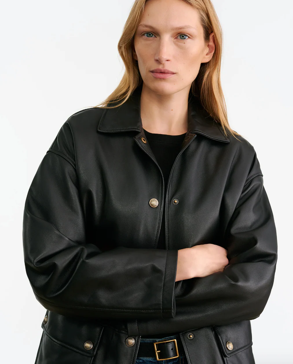 Cordel Leather Coat - Image 3