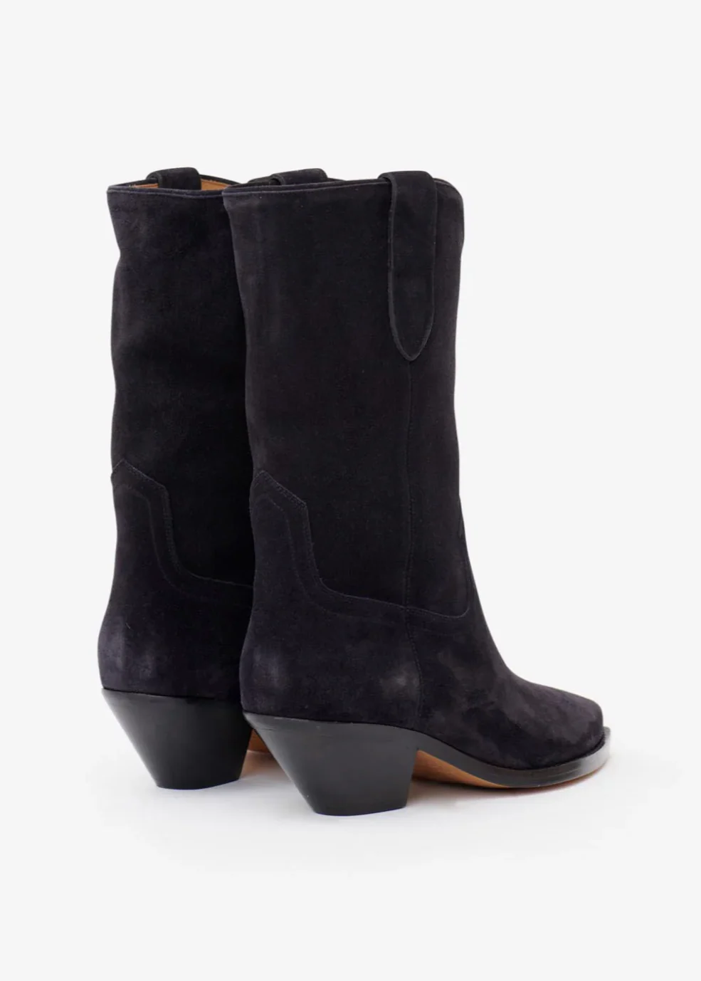 Dahope Suede Boots in Faded Black - Image 4