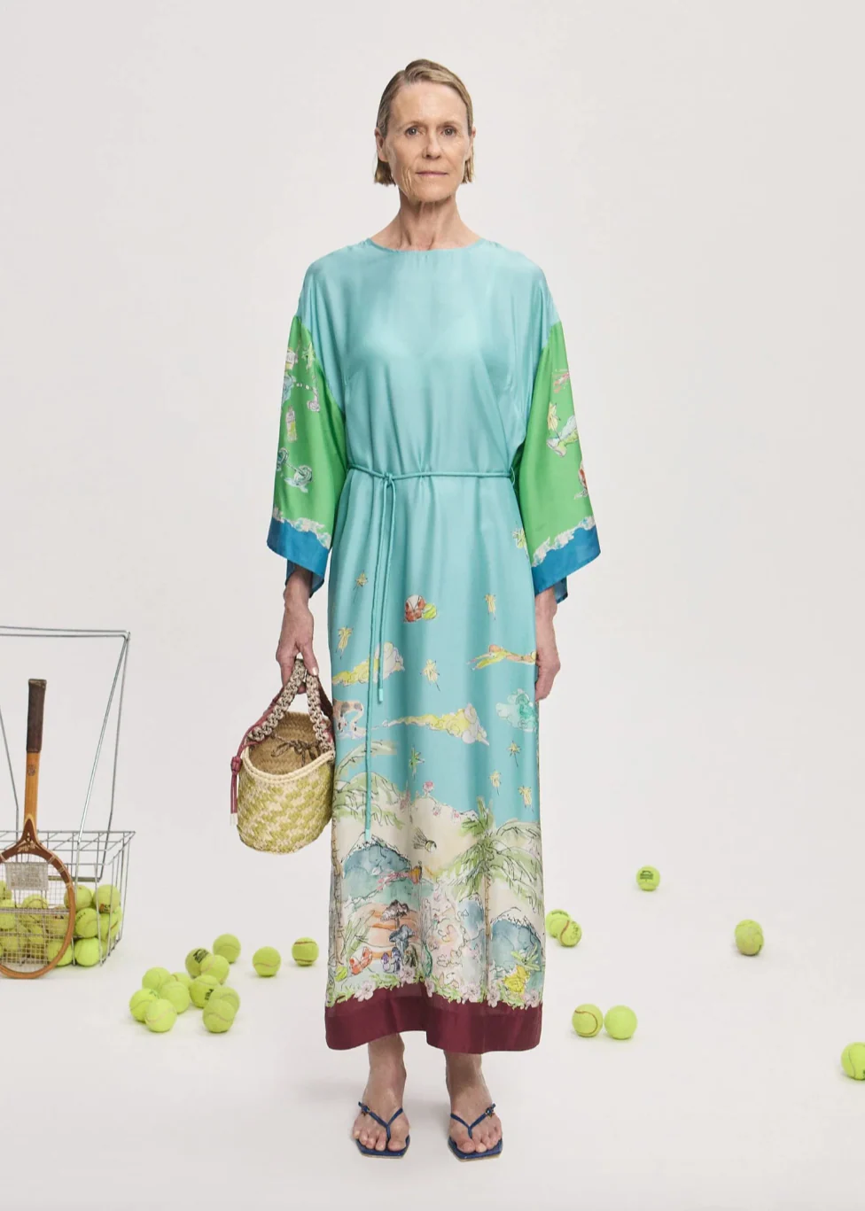 Daria Silk Midi Dress - Image 2