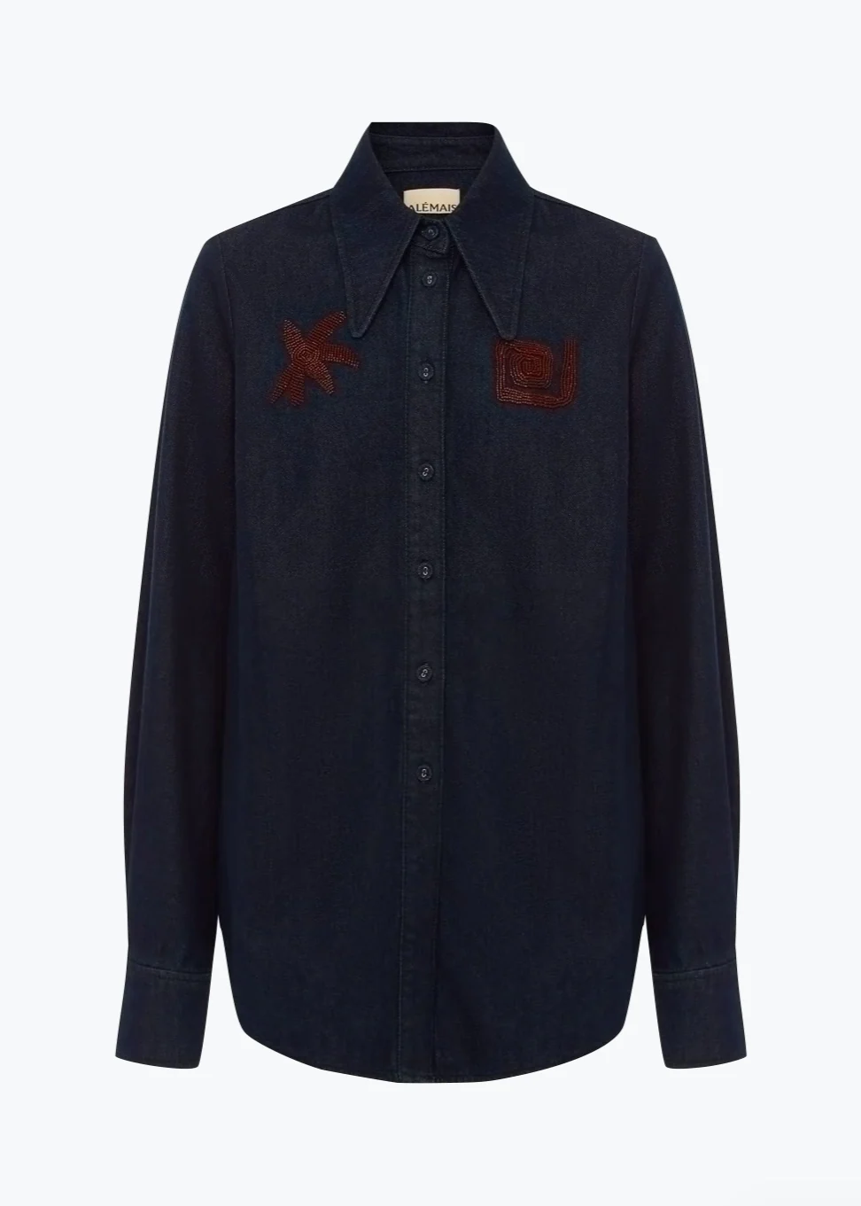 Delany Embellished Denim Shirt