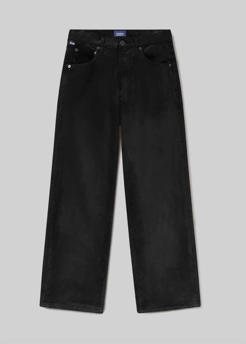 Delfina Straight Velvet In Black