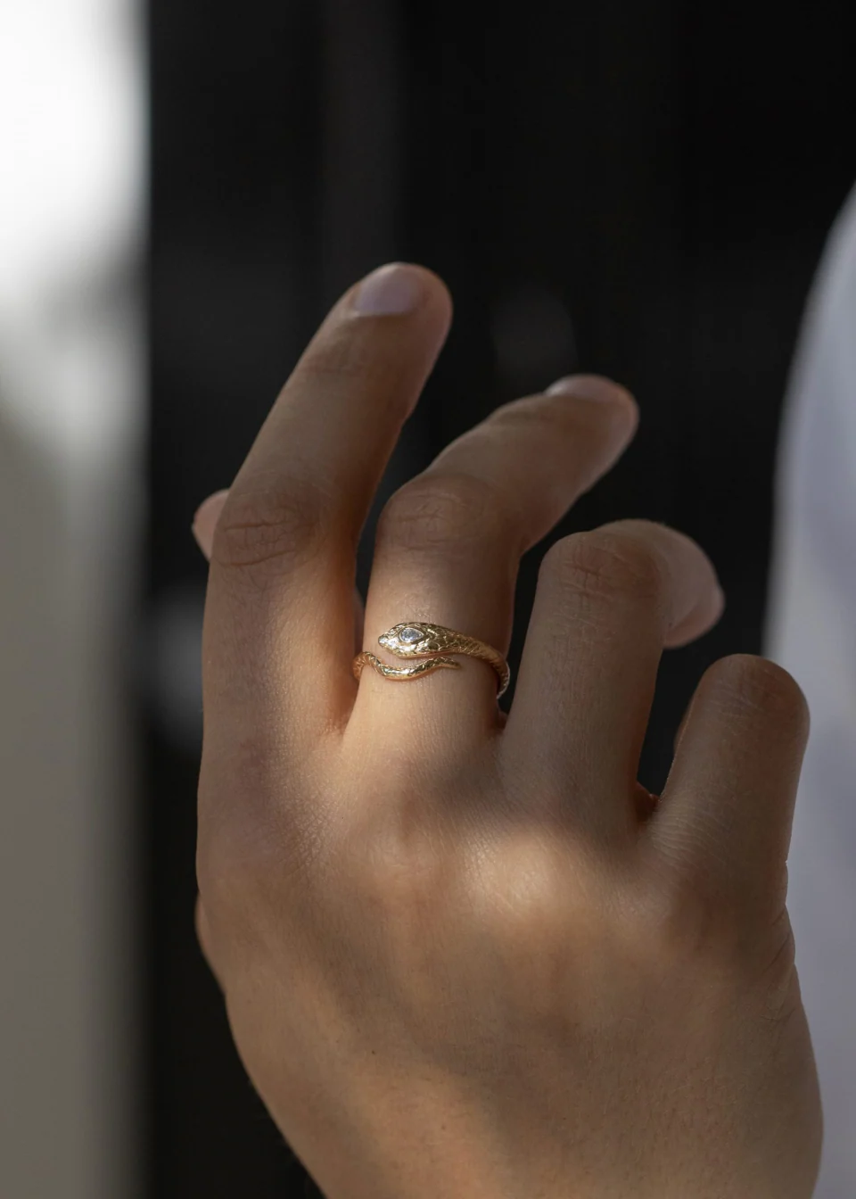 Diamond Cobra Ring - Image 2