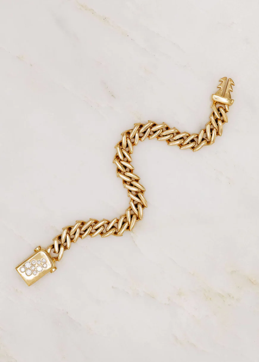 Diamond Curb Chain Bracelet - Image 3