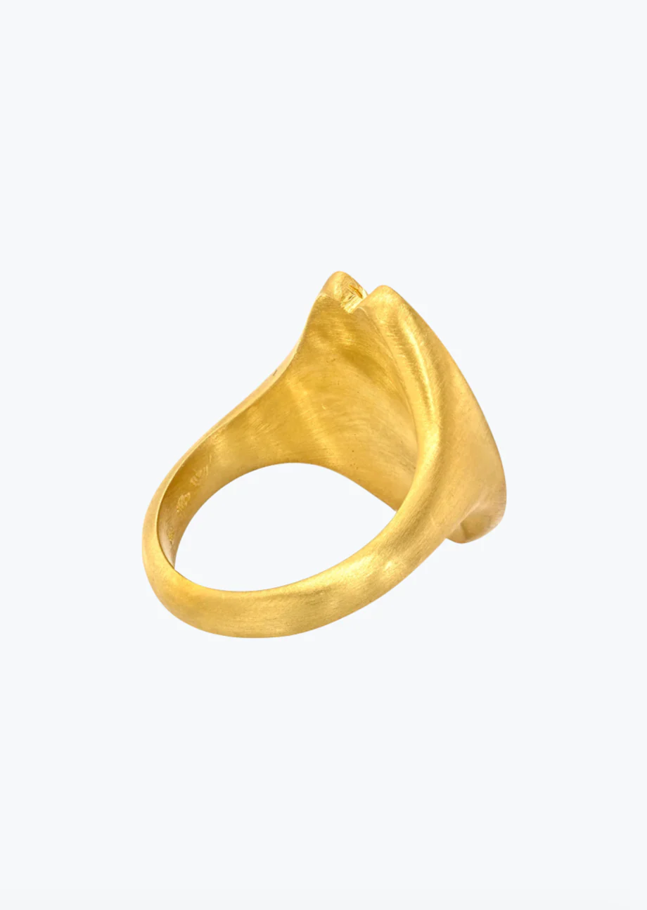 Diamond Hasanlu Cowrie Shell Ring - Image 2