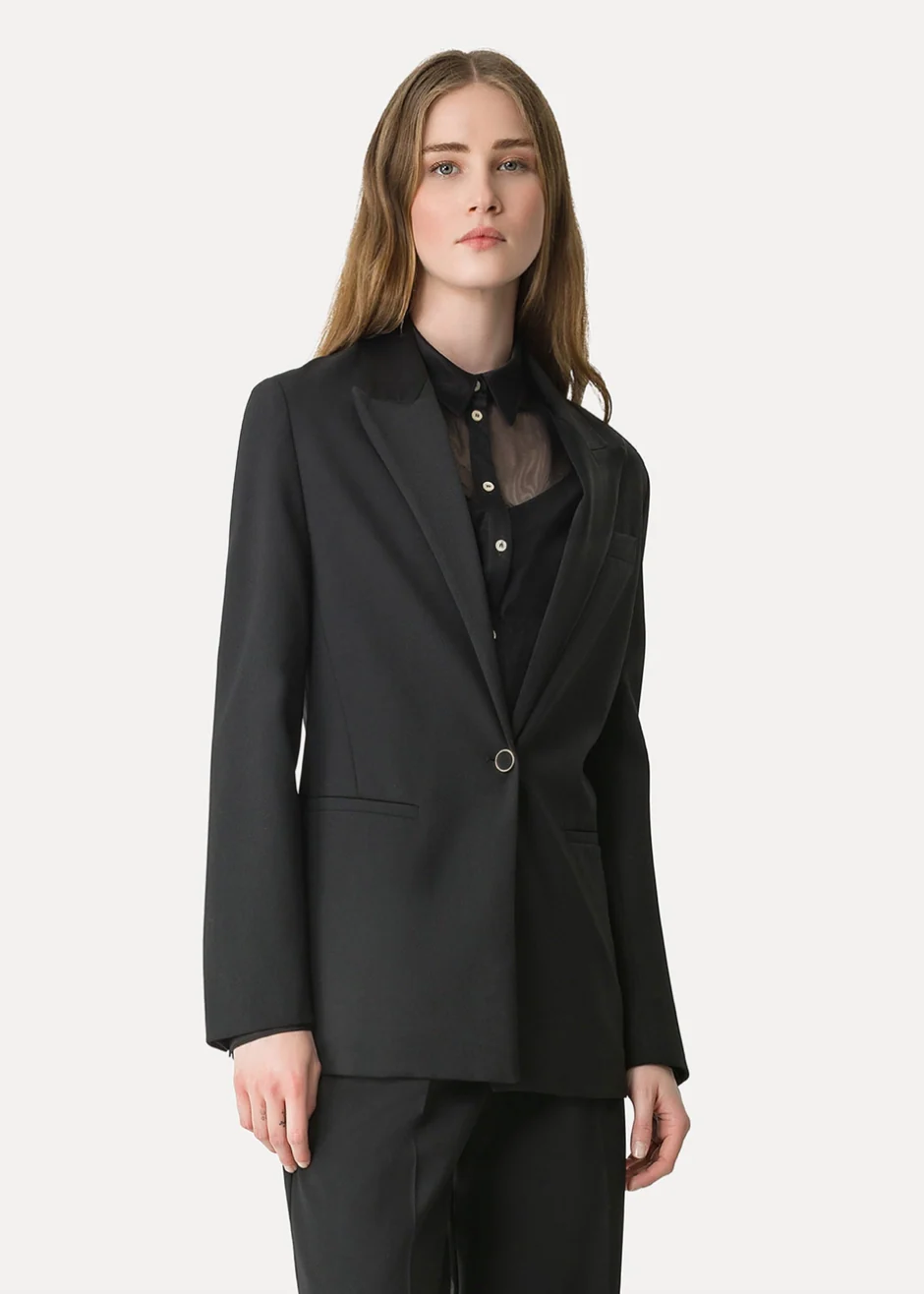 Dinner Jacket in Wool Blend Canvas - Image 2