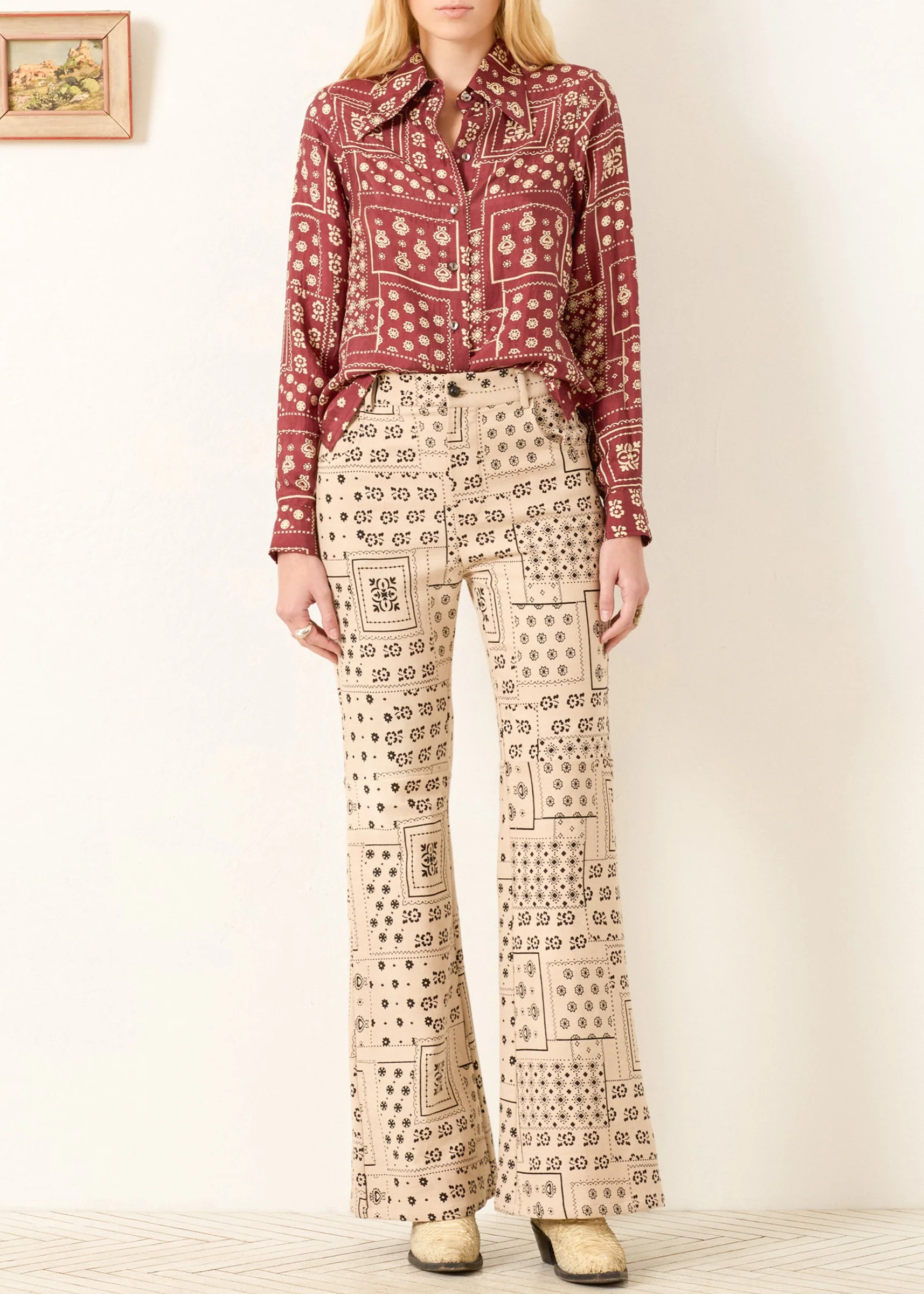 Dolly Saddle Panel Silk Shirt
