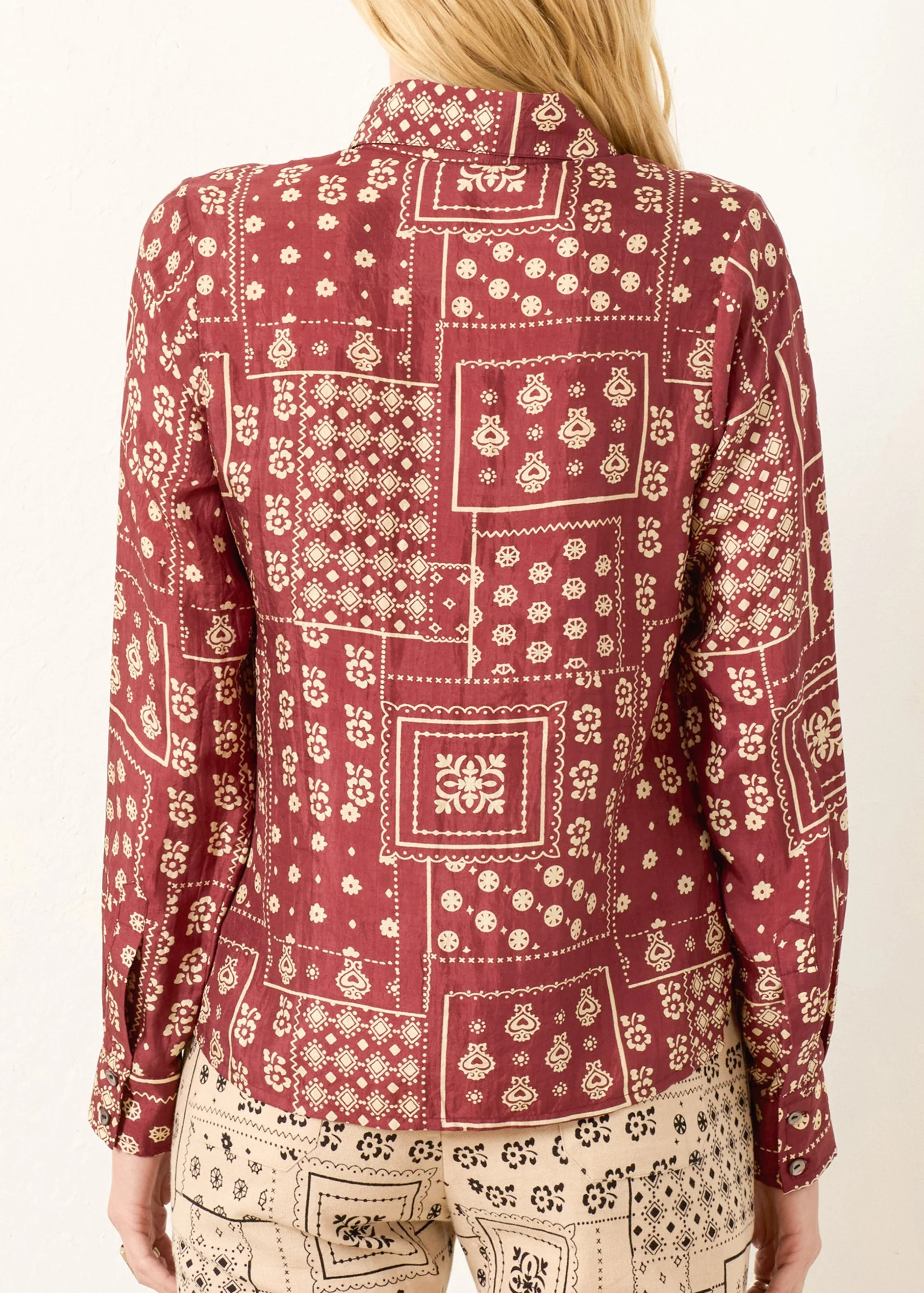 Dolly Saddle Panel Silk Shirt - Image 3
