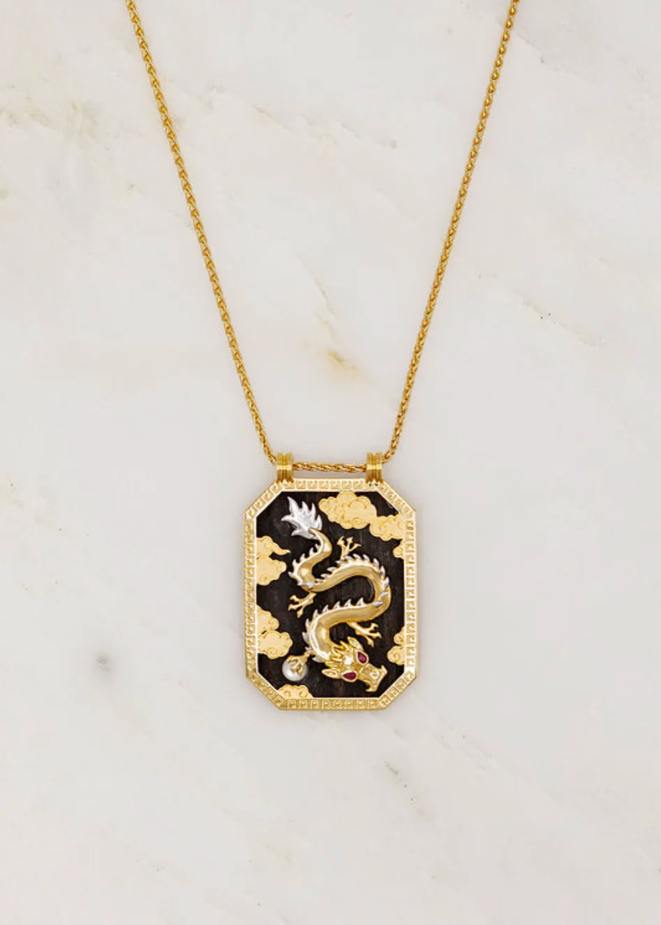 Dragon Scapular in Ebony