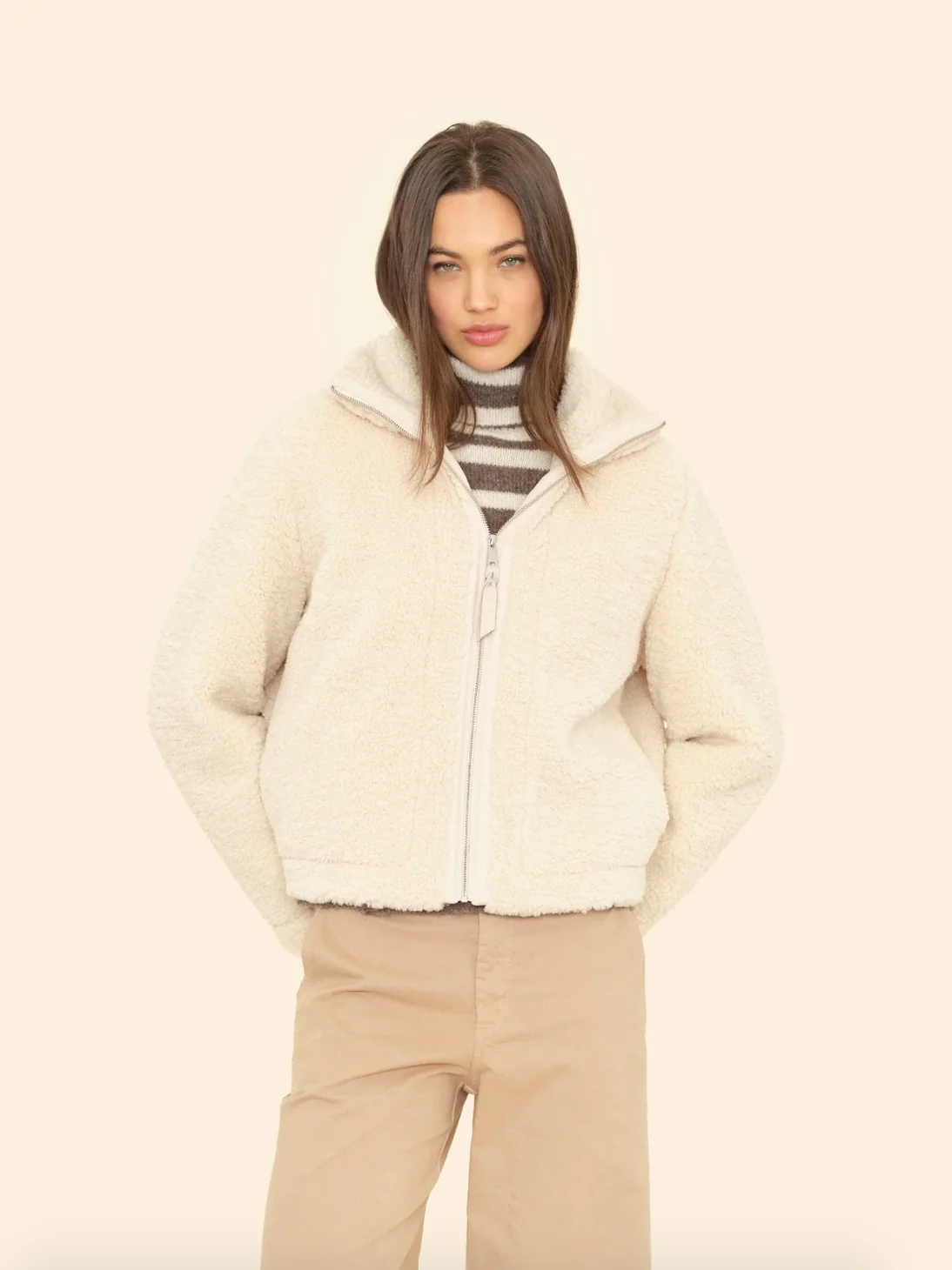 Dree Bomber in Cream - Image 2