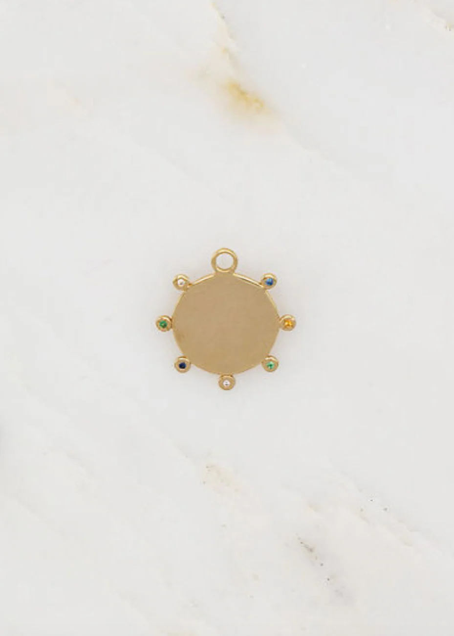 Soleil Charm with Mixed Stones