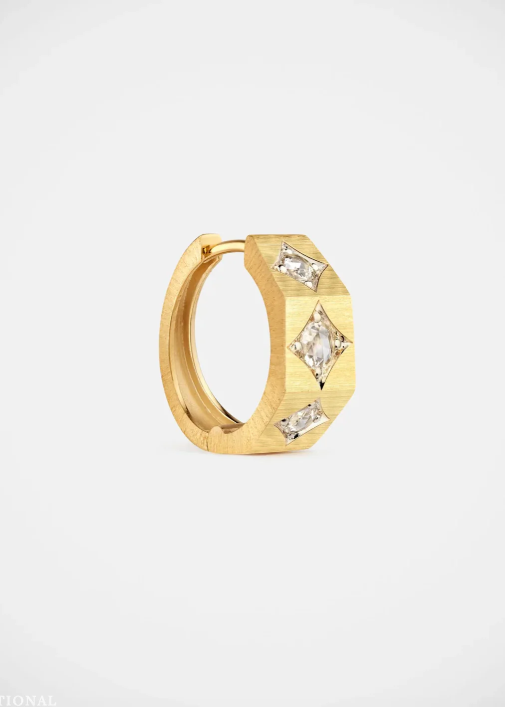 Ecrou Coco Diamond Earring Medium (Single)