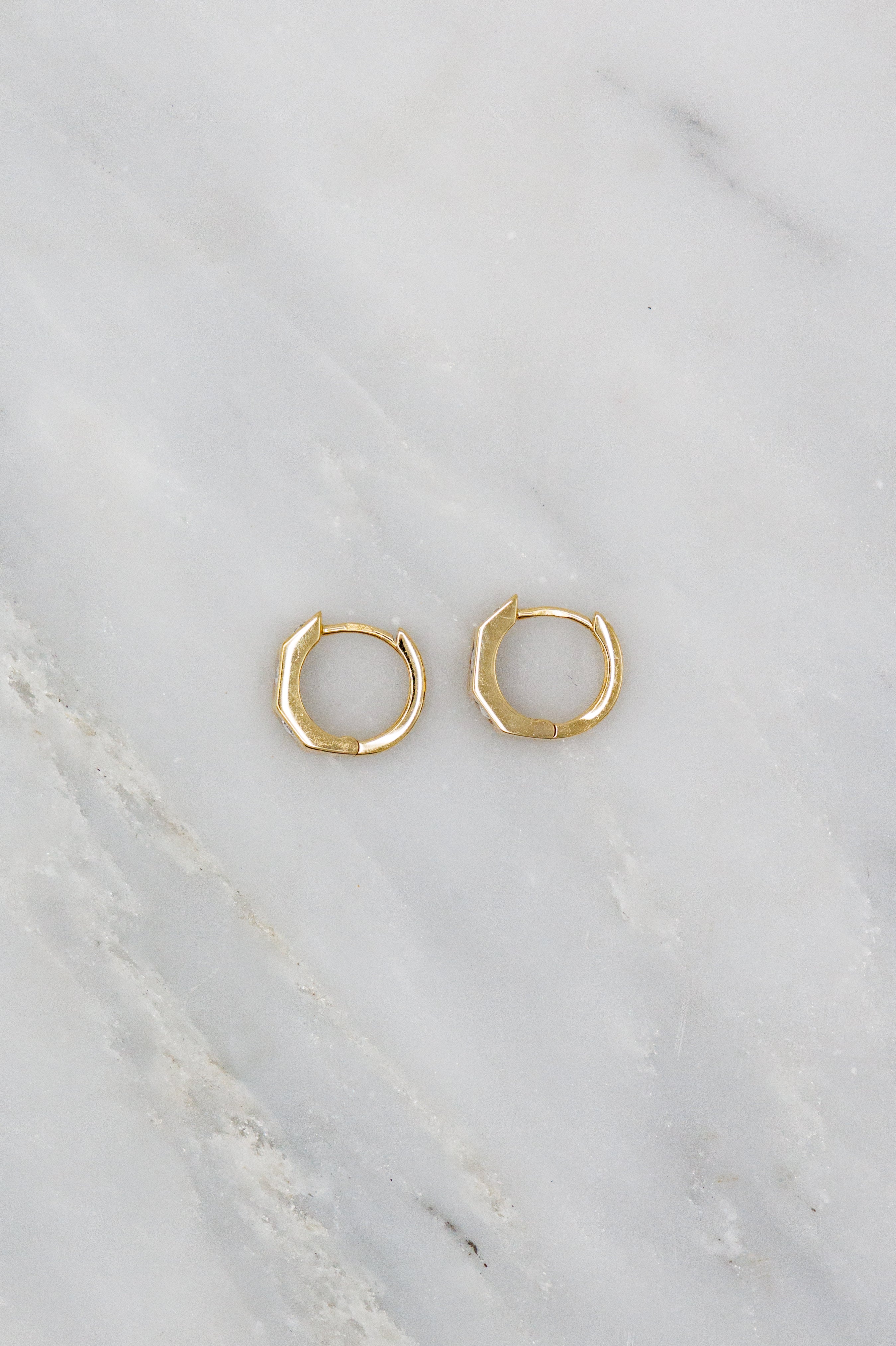 Ecrou Diamond Small Hoops (Single Earring) - Image 3