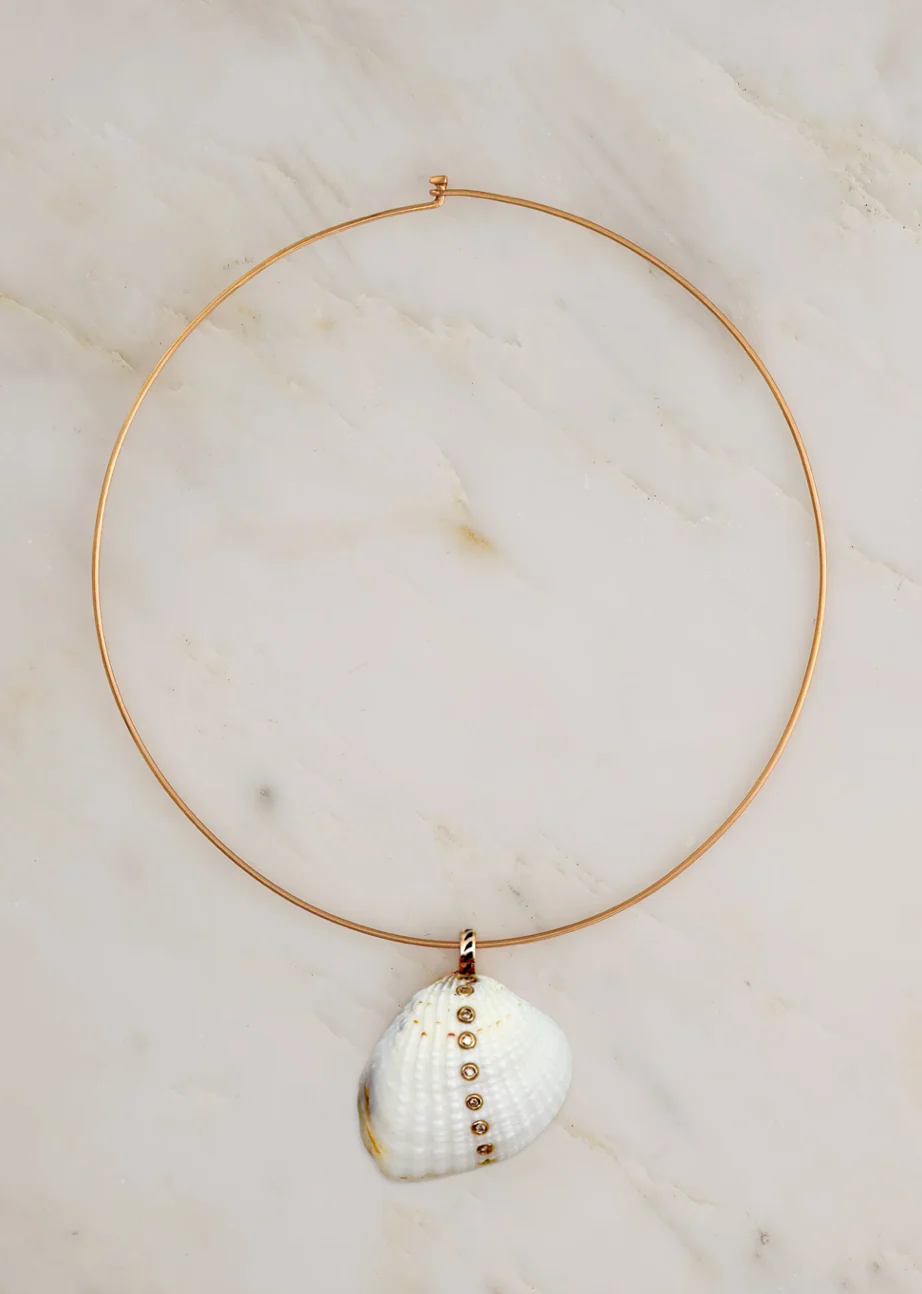 Edul Shell with Diamonds