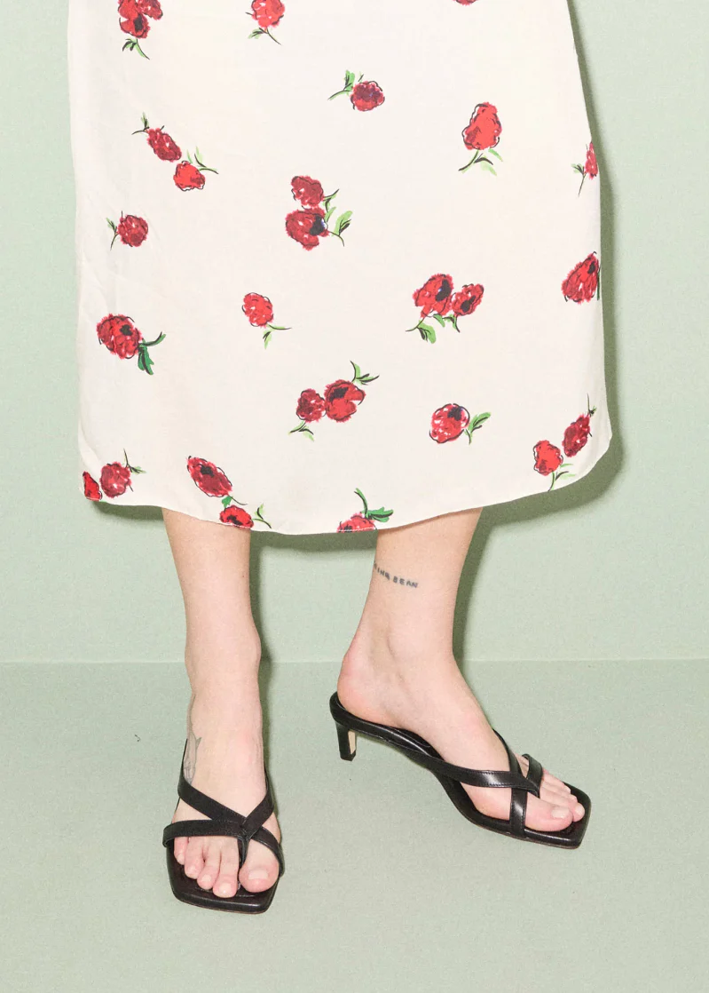 Elaine Heel Sandal in Black - Image 2