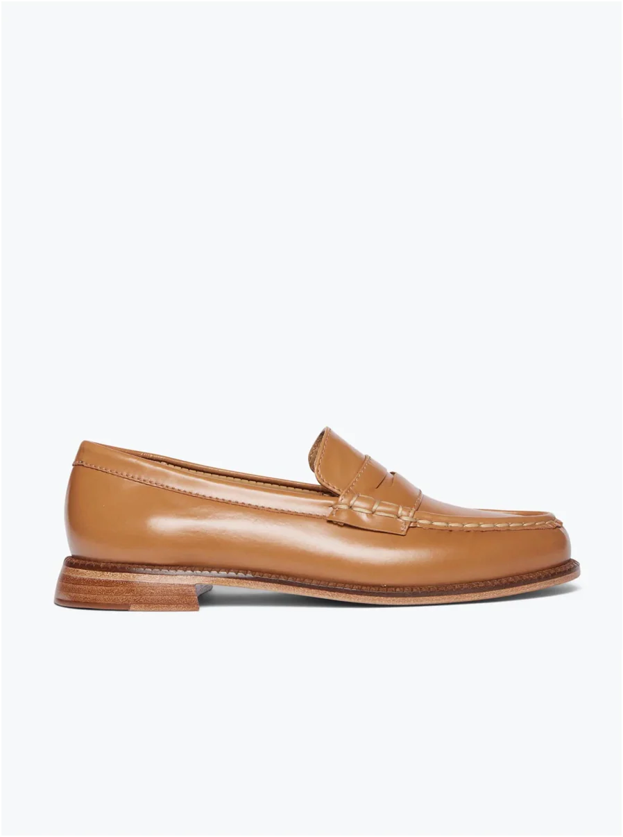Elba Penny Loafer in Tan