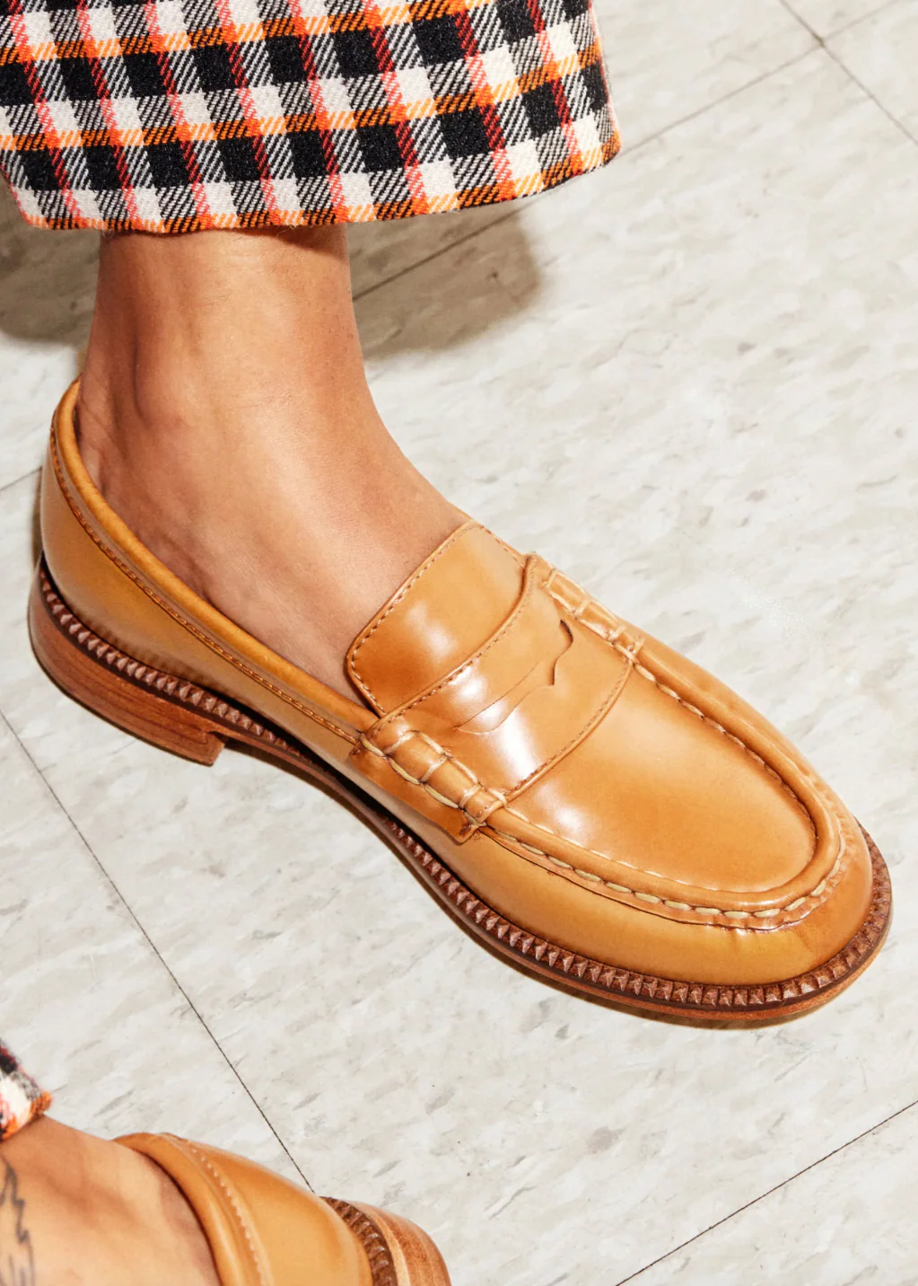 Elba Penny Loafer in Tan - Image 2