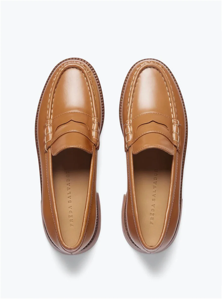 Elba Penny Loafer in Tan - Image 3