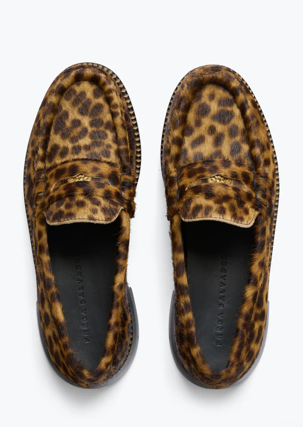 Elba Penny Loafers in Leopard Haircalf - Image 2
