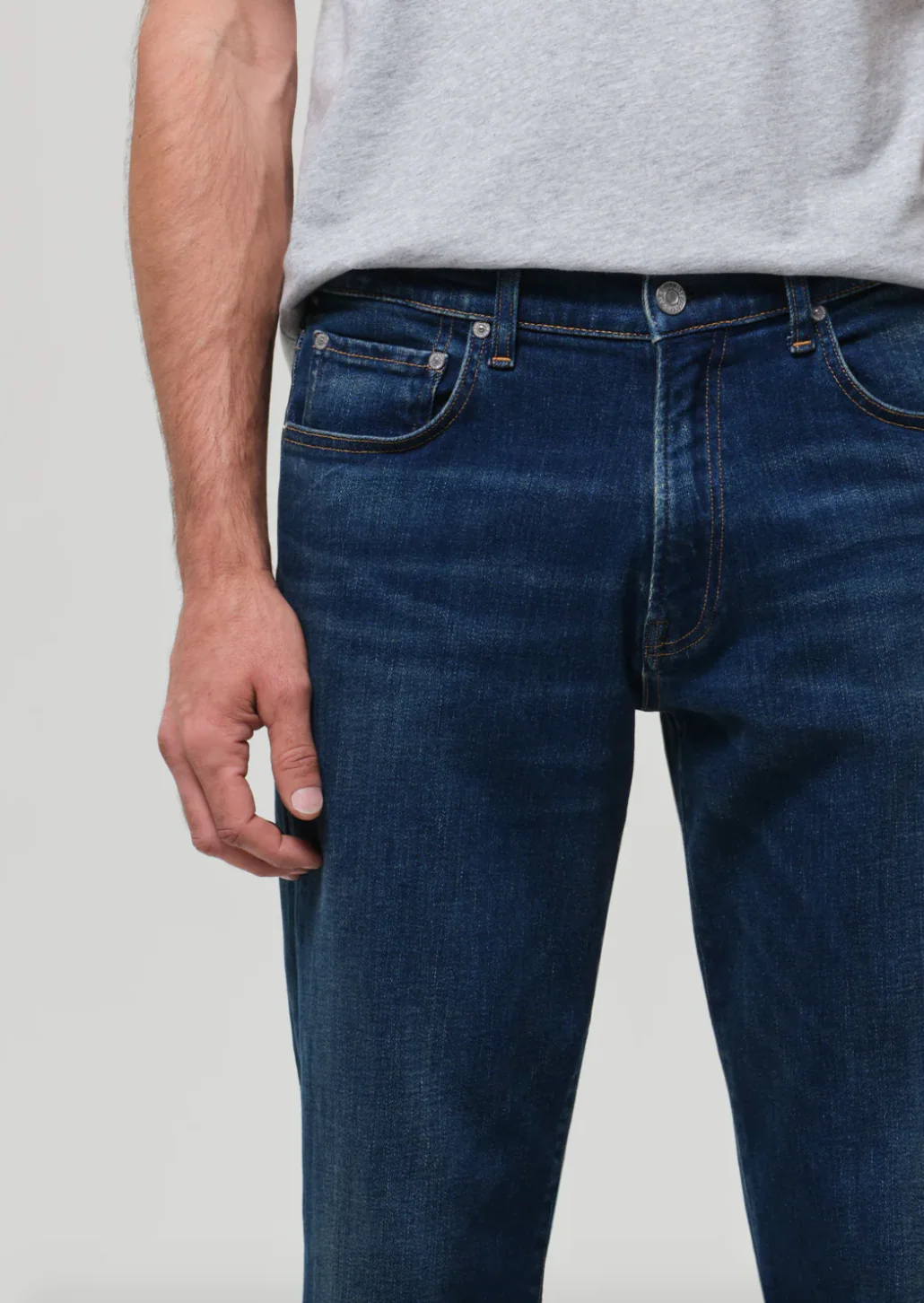 Elijah Straight Cashmere Denim in Condor - Image 6