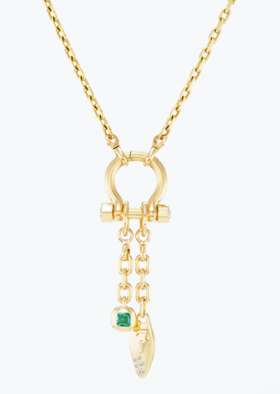 Emerald Carriage Drop Charm - Image 2