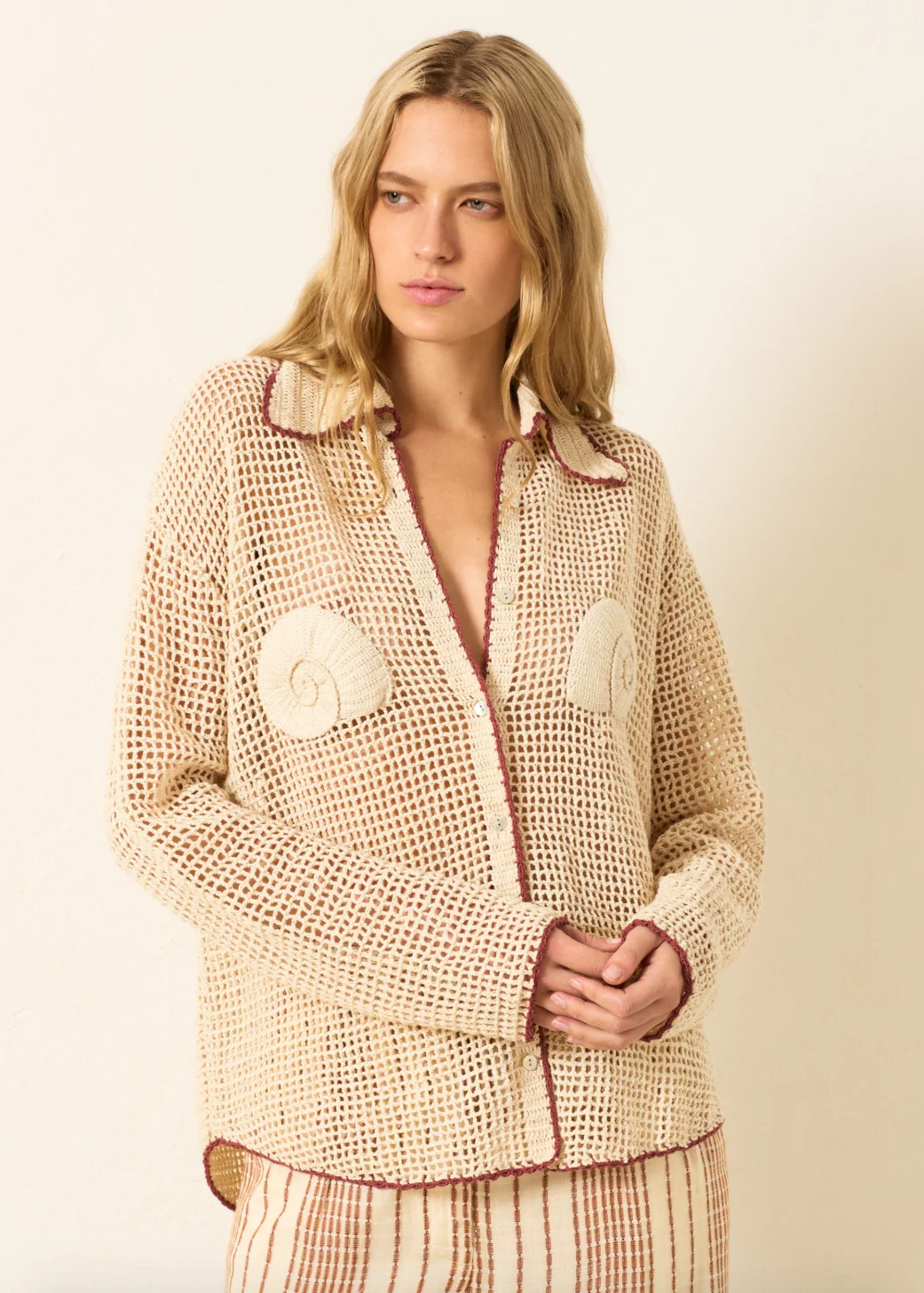 Emery Nautilus Crochet Shirt