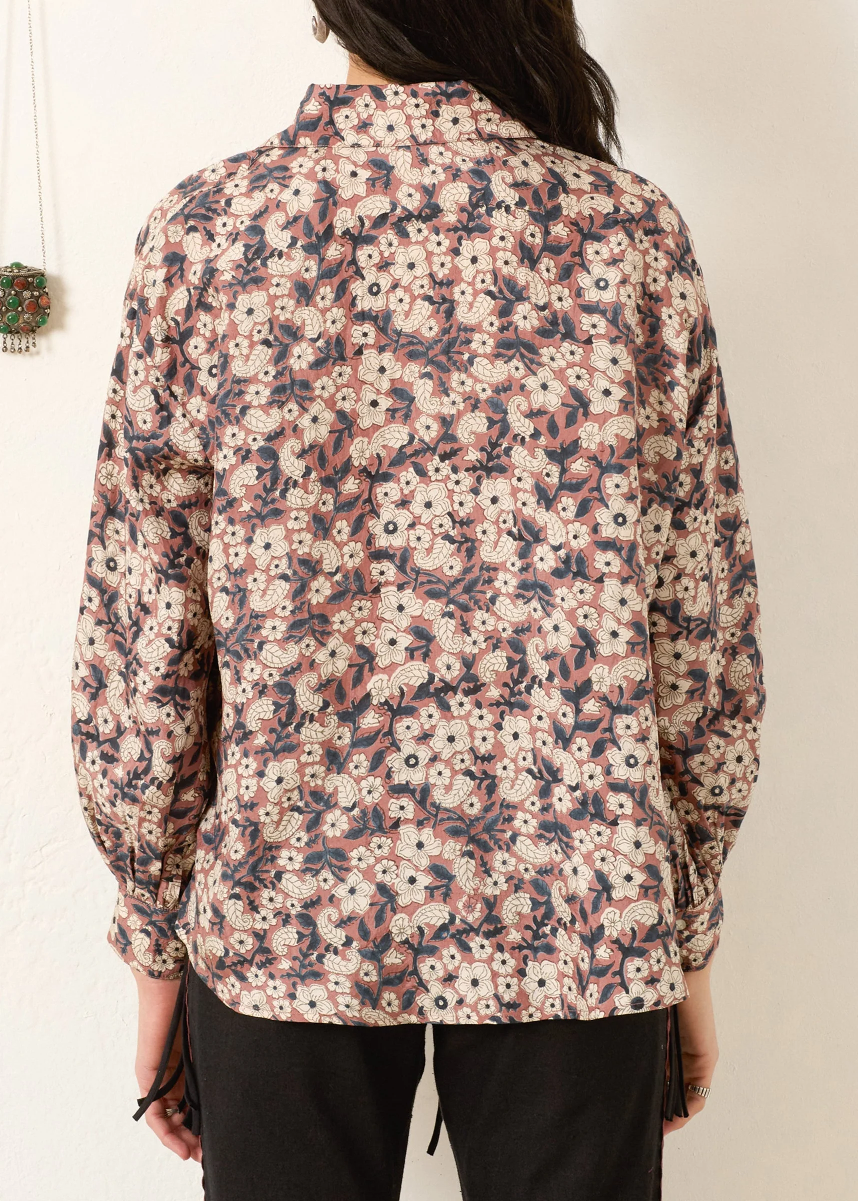 Emery Sepia Floral Shirt - Image 3