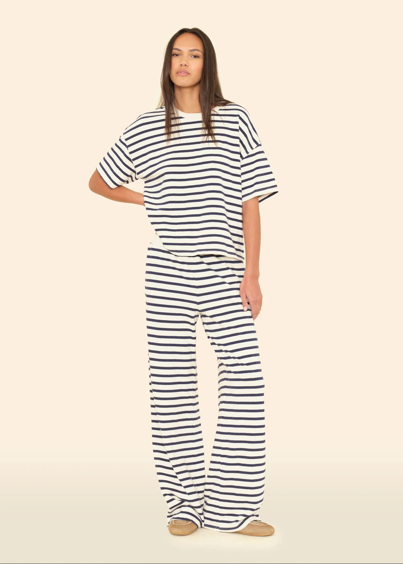 Emmette Sweatpants in Natural Stripe - Image 2