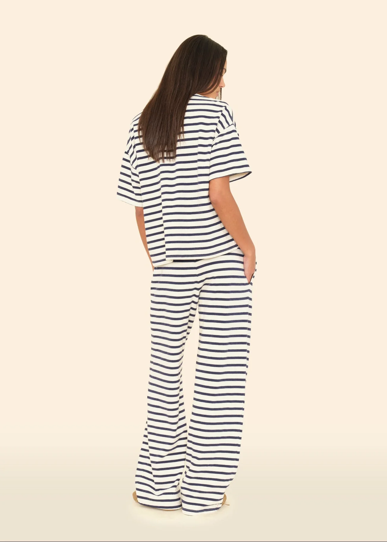 Emmette Sweatpants in Natural Stripe - Image 3