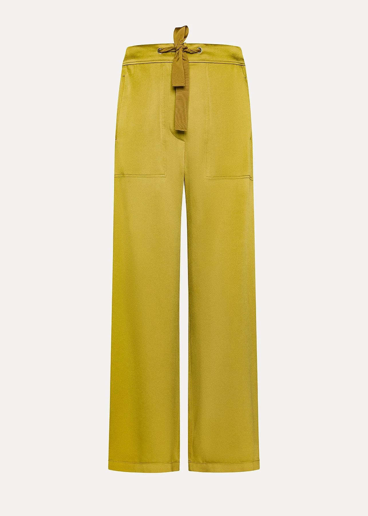 Envers Satin Cargo Pants in Antique Gold