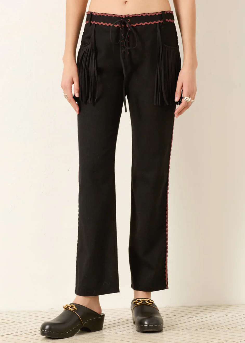 Ezra Noir Rein Pants