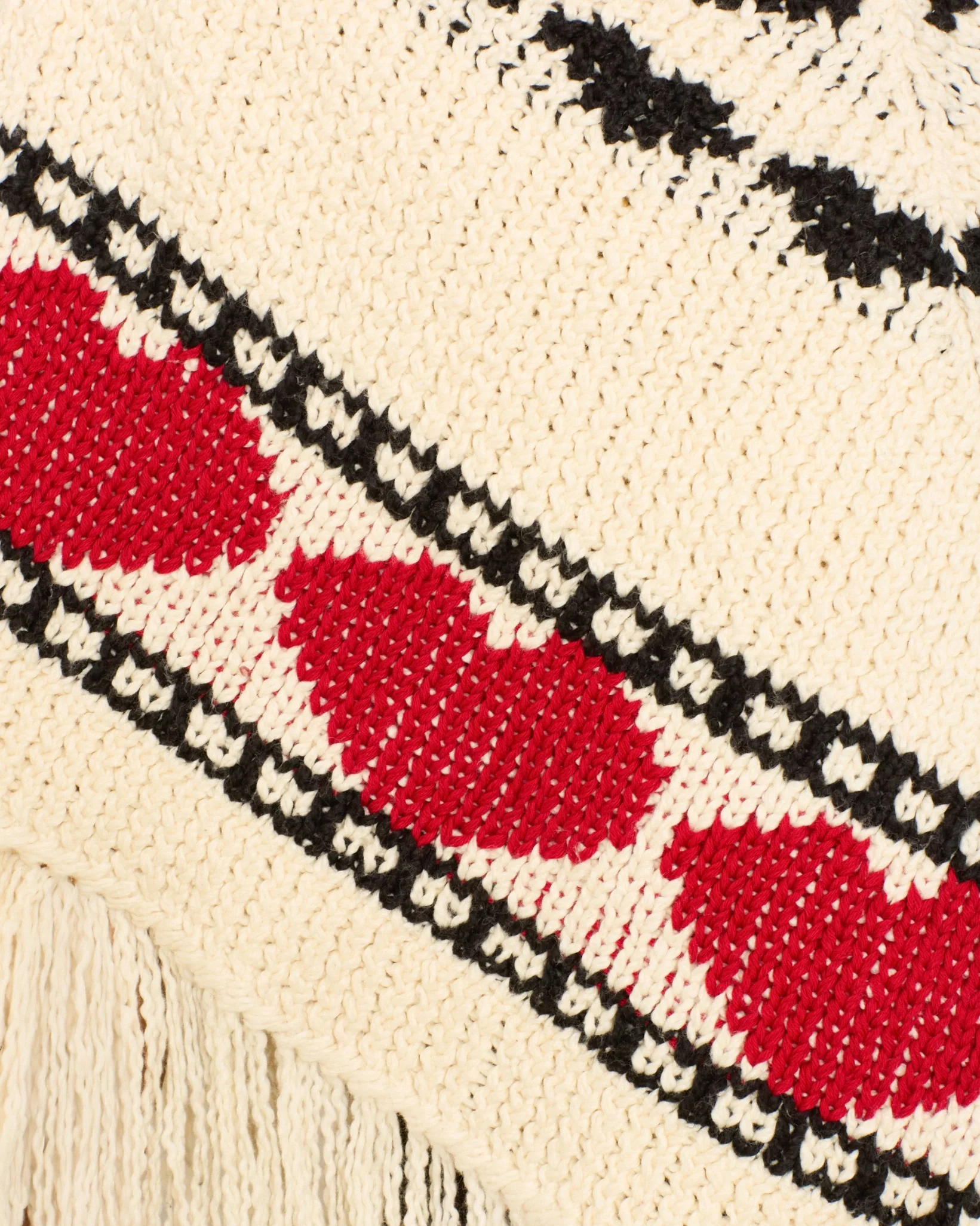 Faune Heart Knit Poncho - Image 4