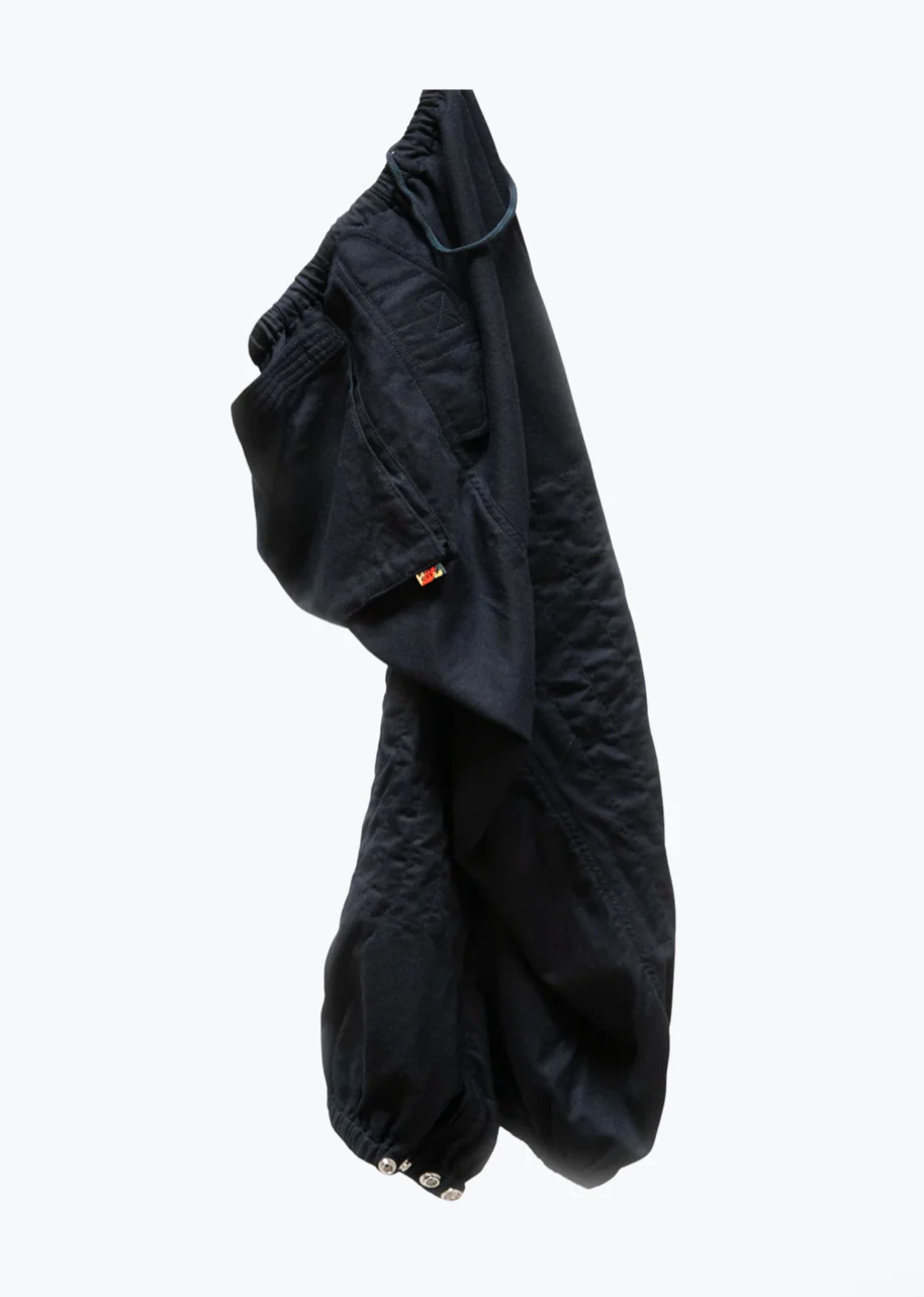 Flap/Snap Wool Cashmere Pants