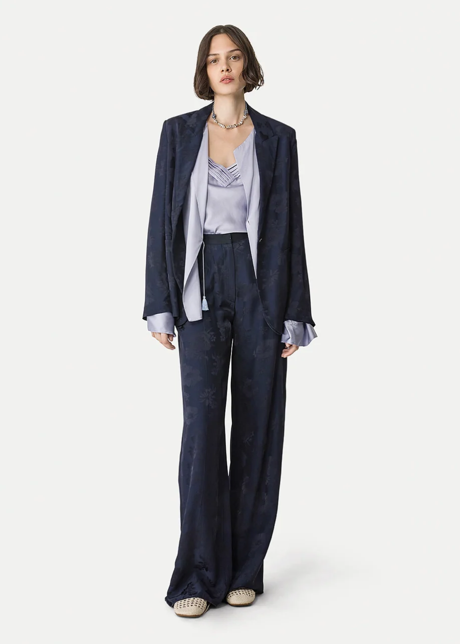 Jacquard Bouquet Jacket in Notte - Image 5