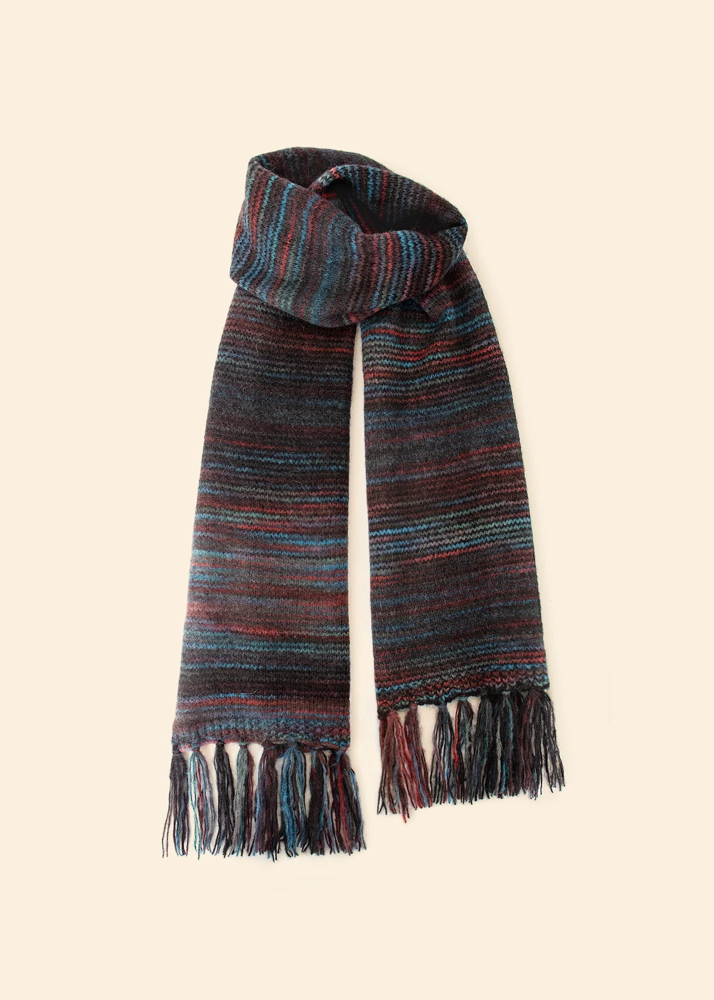 Fonda Scarf in Black Ombre