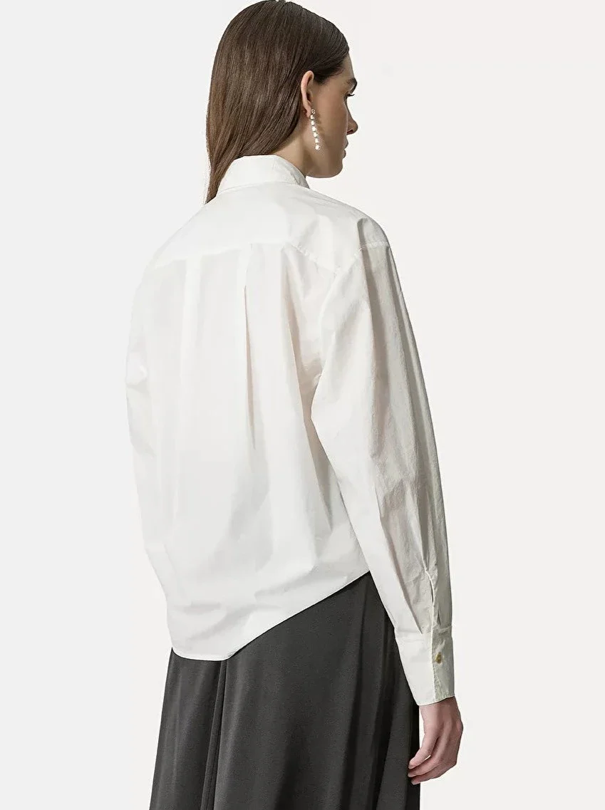 Embroidered Cotton Poplin Shirt - Image 3