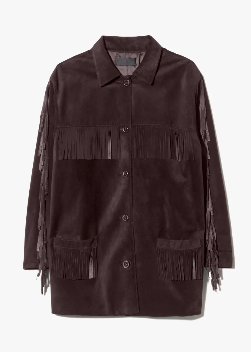 Foudre Fringe Suede Jacket