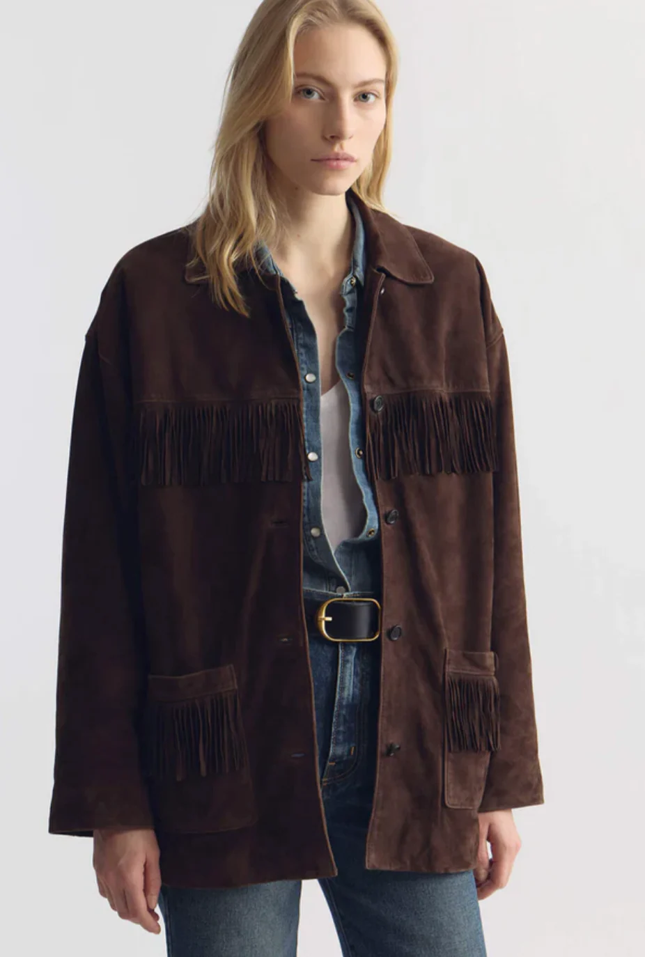 Foudre Fringe Suede Jacket - Image 2