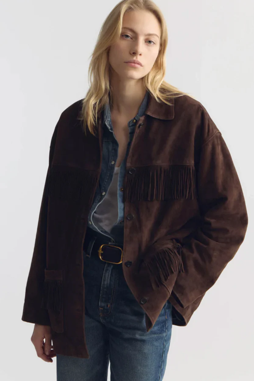 Foudre Fringe Suede Jacket - Image 3