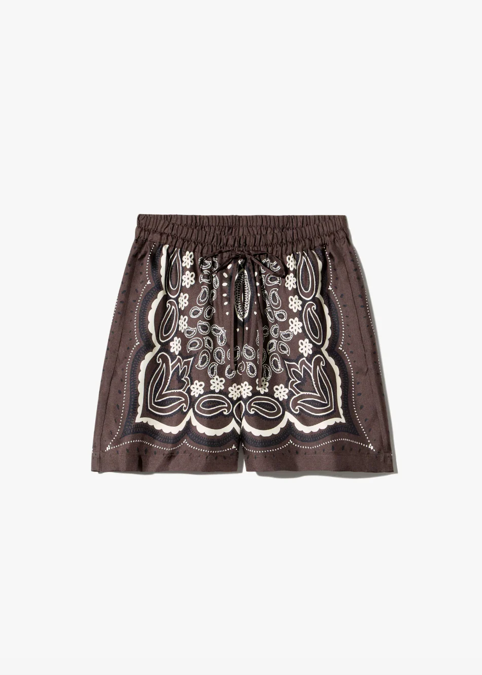 Frances Silk Short in Brown