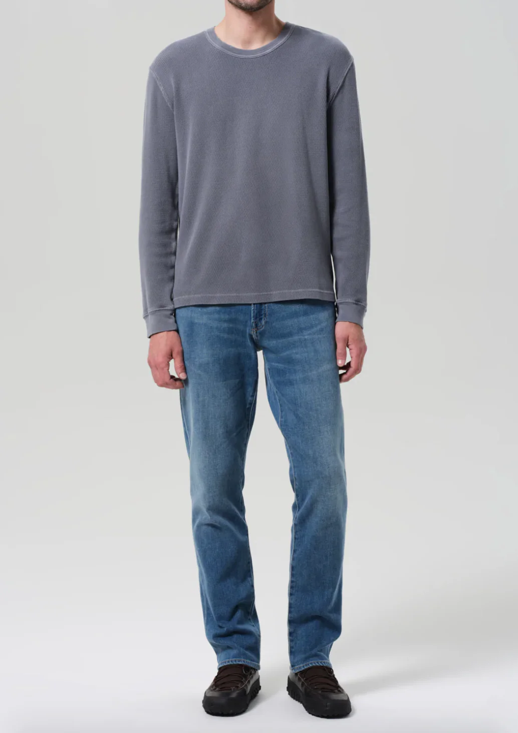 Gage Slim Straight Cashmere Denim in Anders - Image 2