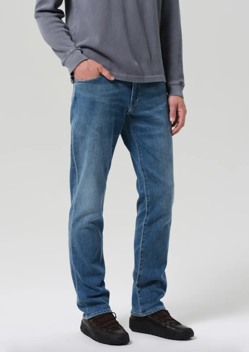 Gage Slim Straight Cashmere Denim in Anders - Image 5