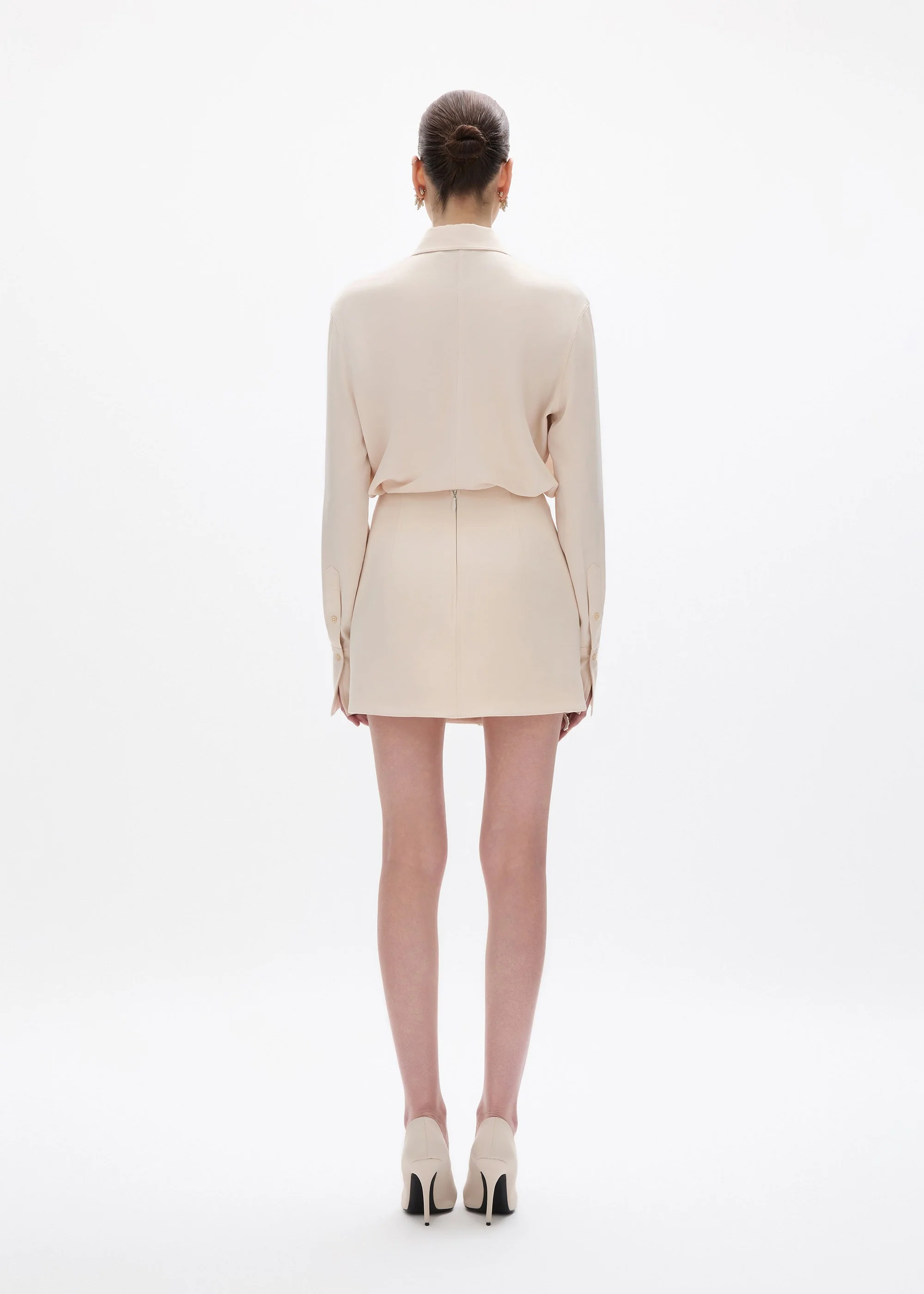 Hallie Mini Skirt in Champagne - Image 5