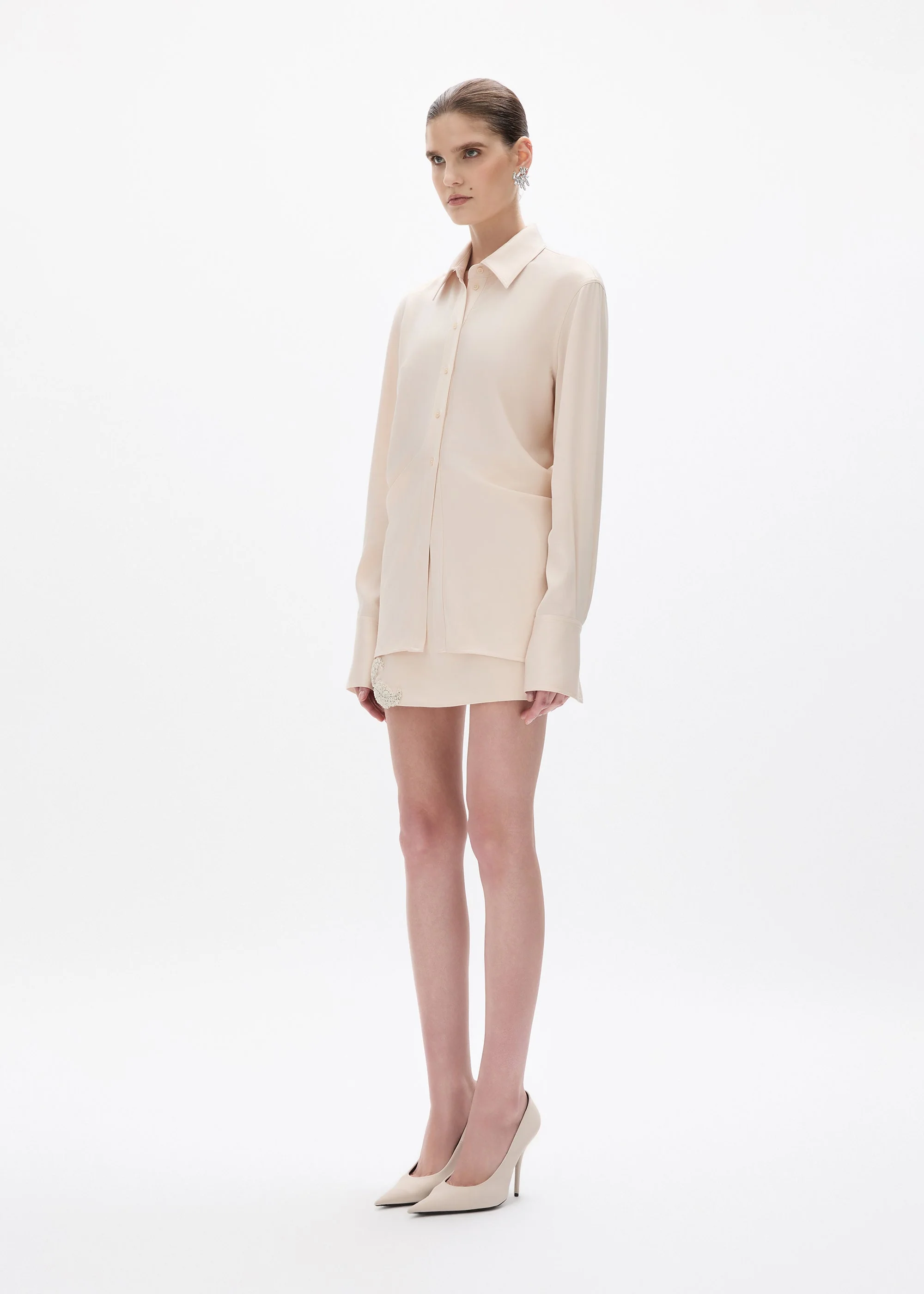 Hallie Shirt in Champagne - Image 3