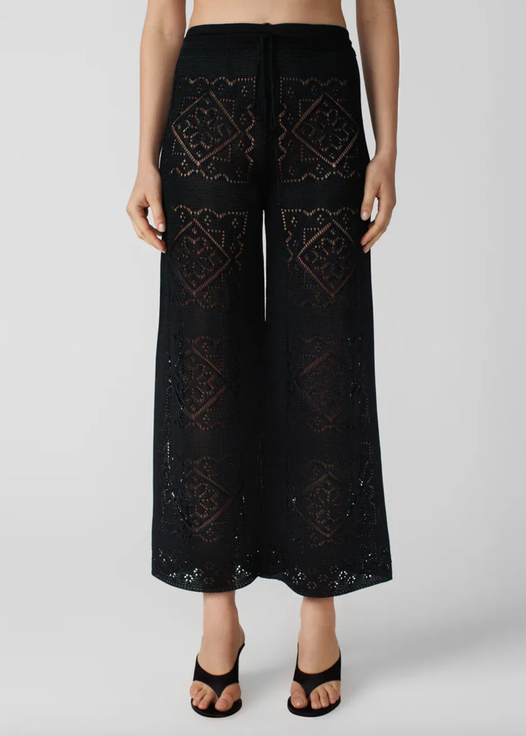Handkerchief Pants in Black - Image 2