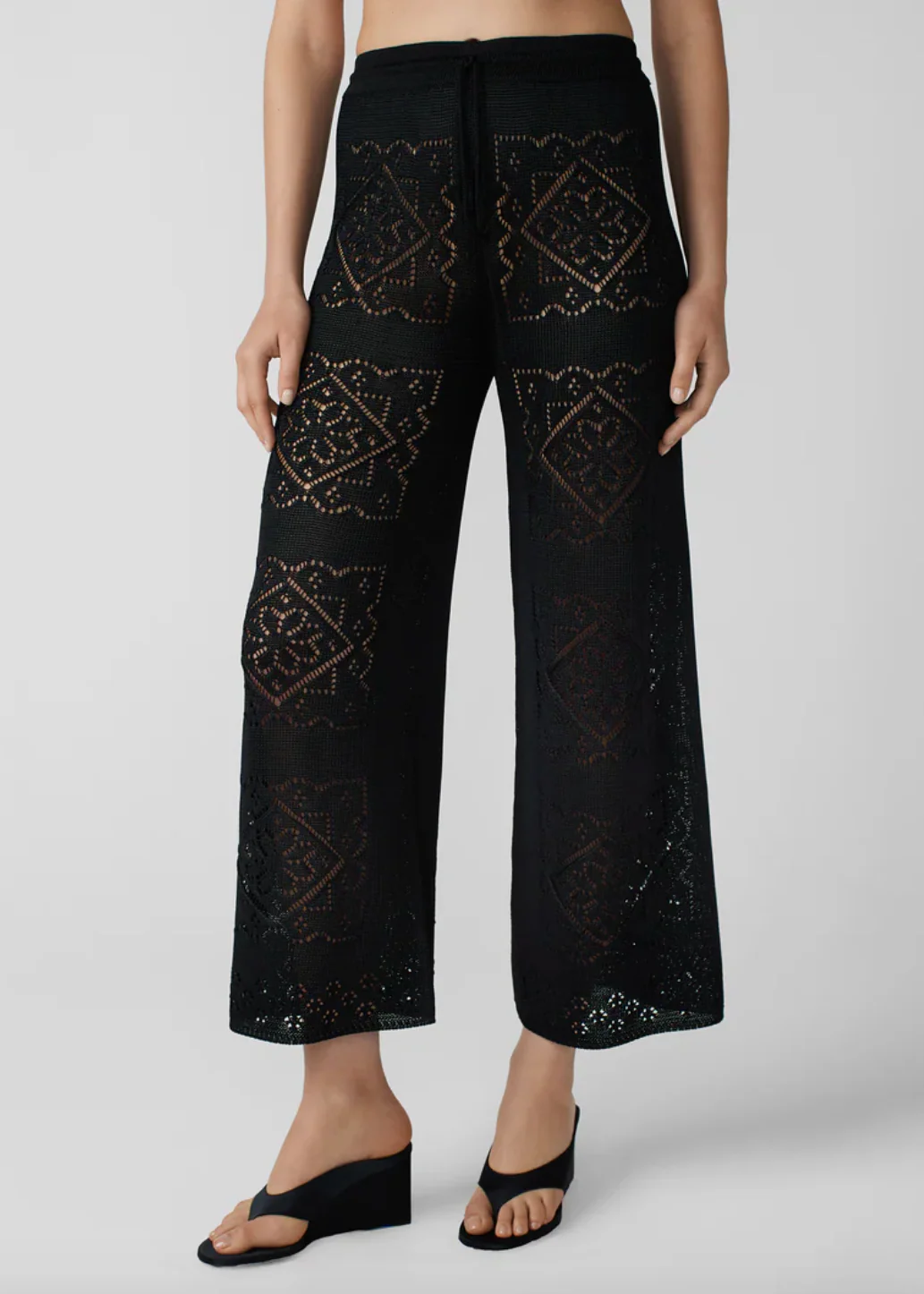 Handkerchief Pants in Black - Image 3