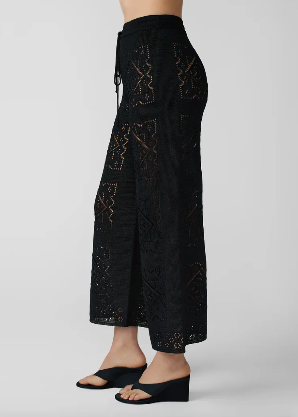 Handkerchief Pants in Black - Image 4